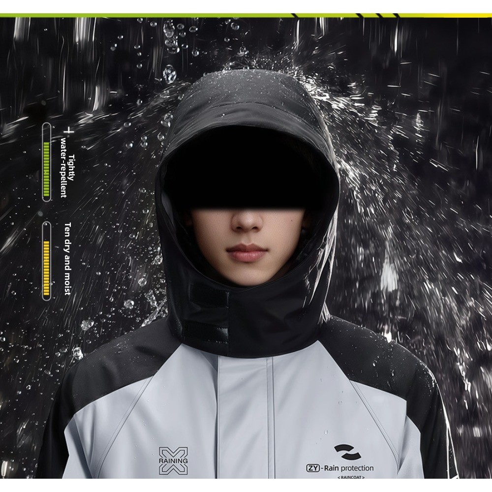 Two Piece Motorcycle Rain Suit - Cycling Commuter Rain Jacket review and price