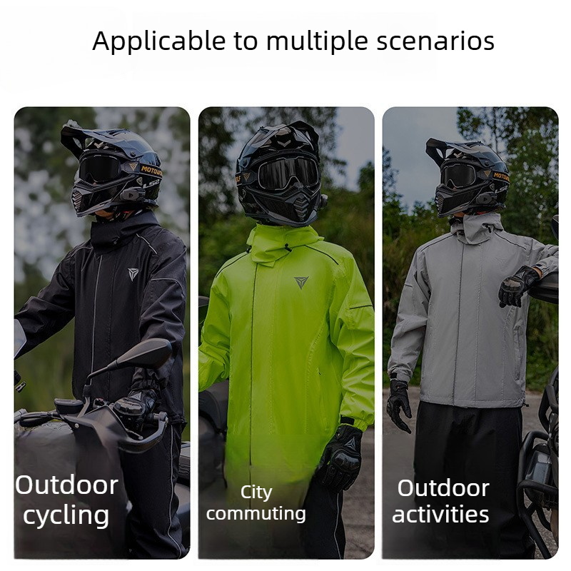 Motorcycle Rain Suit Waterproo - Cycling Commuter Rain Jacket review and price